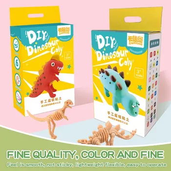 Dinosaur Color Clay Slime Kit Cotton Mud Color Mud Butter Mixed Mud Colorful Cry